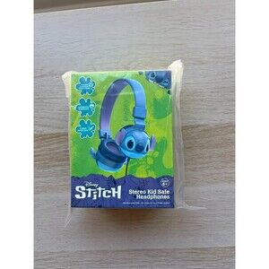 New Disney Stitch Kids Safe Volume Limiting Headphones Adjustable 6+